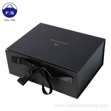 Customized logo golden foil matt finish folded box